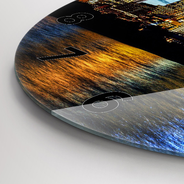 Reloj de pared redondo Sydney al atardecer