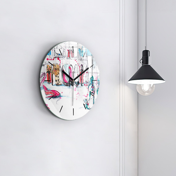 Reloj de pared redondo Elemento de feminidad