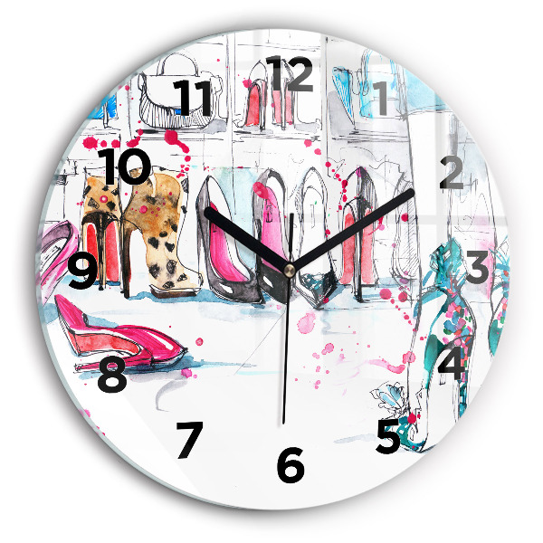 Reloj de pared redondo Elemento de feminidad