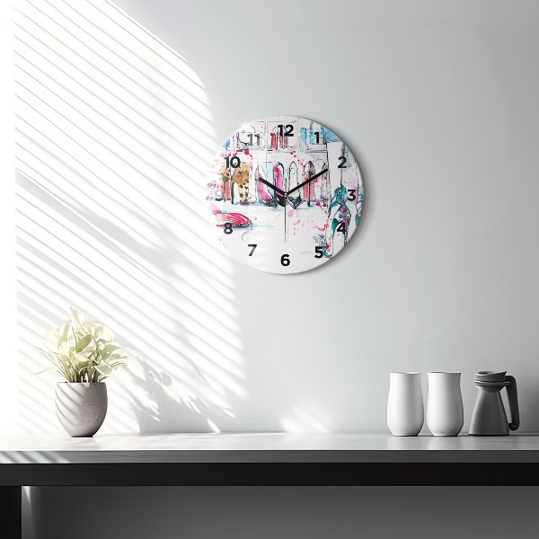 Reloj de pared redondo Elemento de feminidad