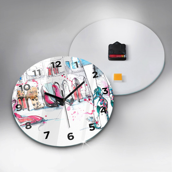 Reloj de pared redondo Elemento de feminidad