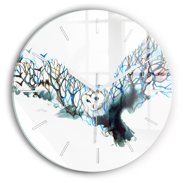 Reloj de pared redondo La libertad y la naturaleza de los pájaros