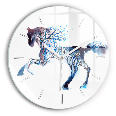 Reloj de cristal redondo Naturaleza animal Altruismo