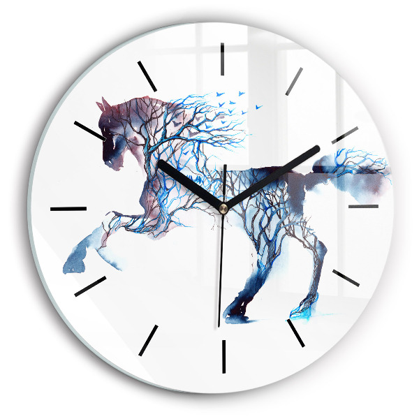 Reloj de cristal redondo Naturaleza animal Altruismo