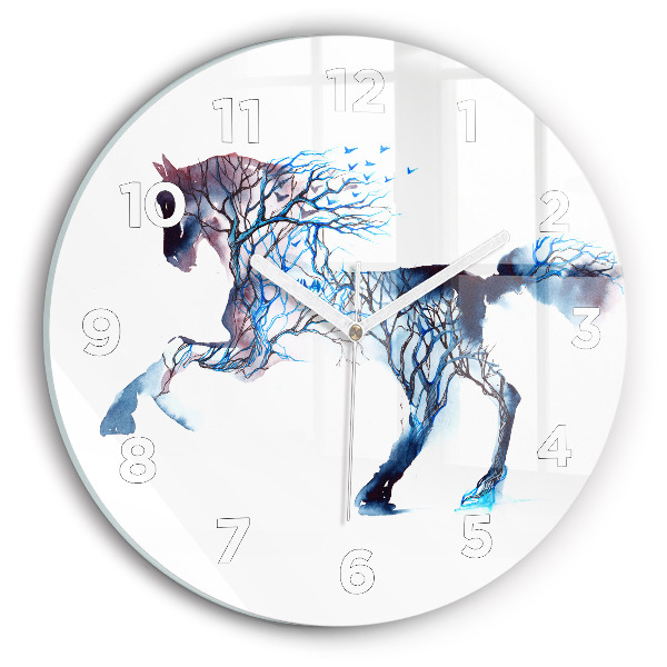 Reloj de cristal redondo Naturaleza animal Altruismo