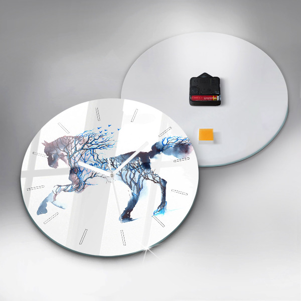 Reloj de cristal redondo Naturaleza animal Altruismo