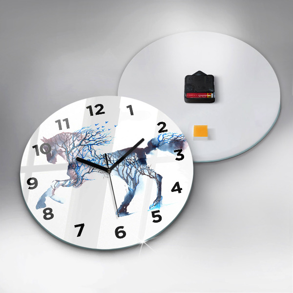 Reloj de cristal redondo Naturaleza animal Altruismo