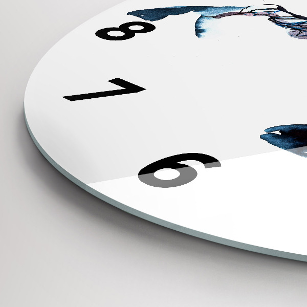 Reloj de cristal redondo Naturaleza animal Altruismo