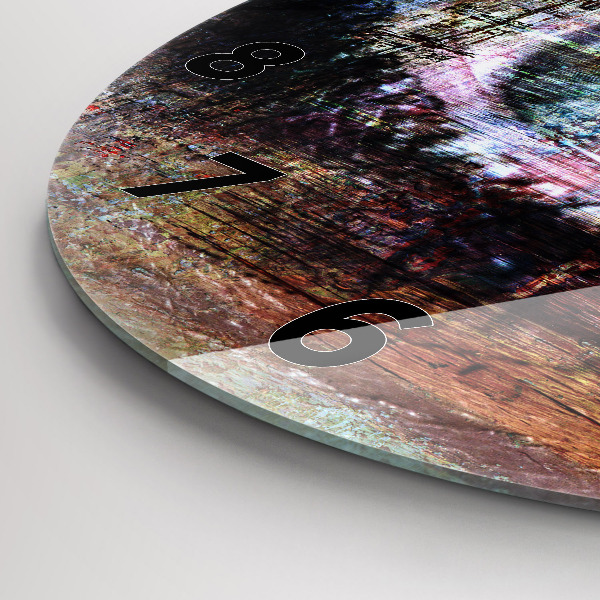 Reloj de pared redondo Arte callejero Ojo