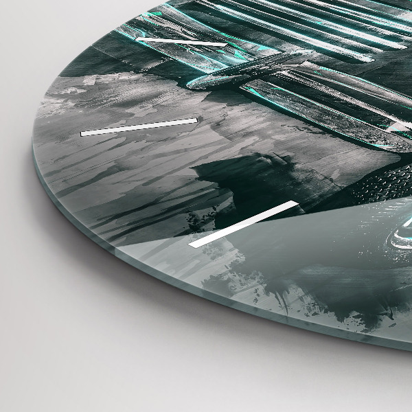 Reloj de cristal redondo Coche antiguo