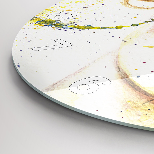 Reloj de cristal redondo Retrato de una mujer misteriosa