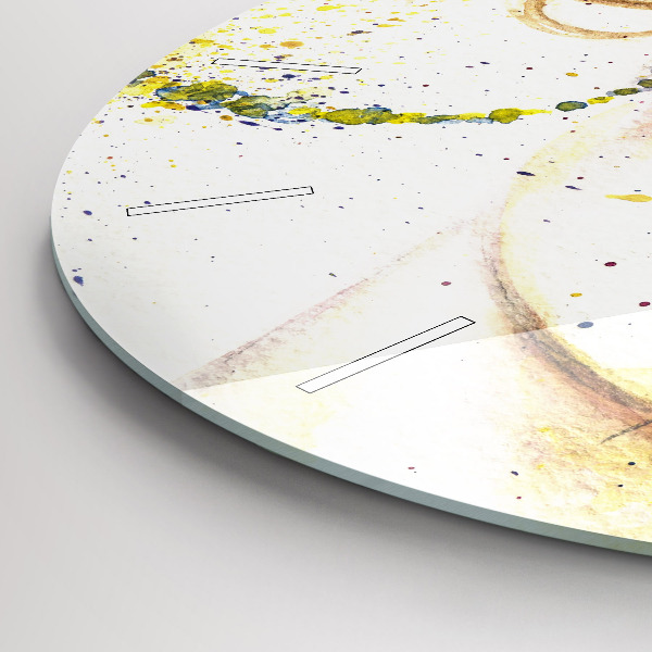 Reloj de cristal redondo Retrato de una mujer misteriosa