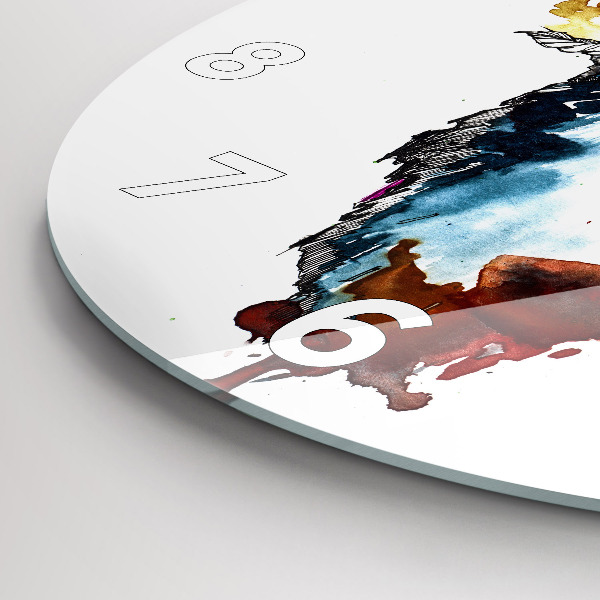 Reloj de pared redondo Hombre Lobo Luna Llena y Luna