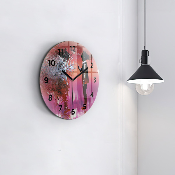Reloj de pared redondo Ciberespacio