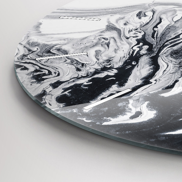 Reloj de pared redondo Mármol abstracto de tinta