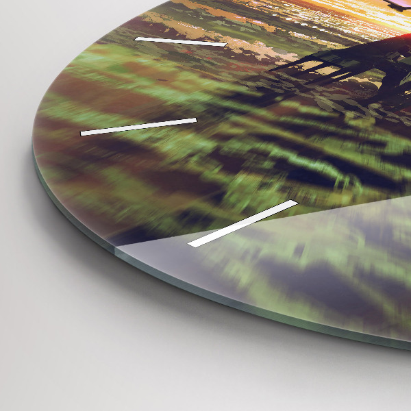 Reloj redondo pared Concierto en la playa