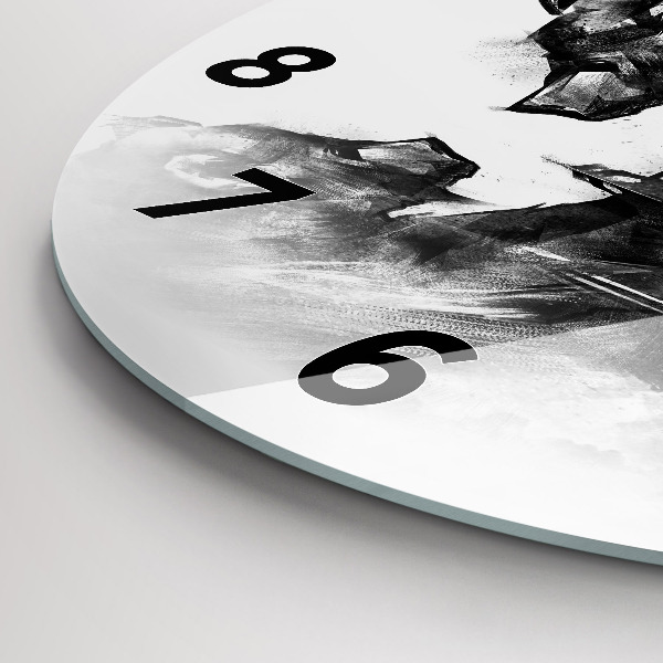 Reloj redondo pared Dibujo oso