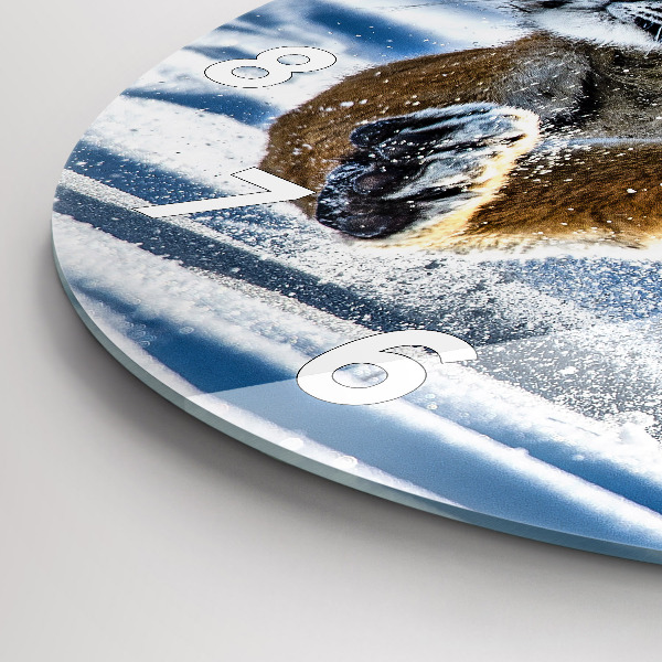 Reloj de cristal redondo Paso adelante audaz