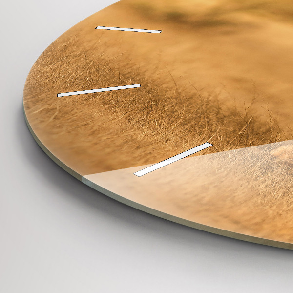 Reloj de cristal redondo Tigre de caza