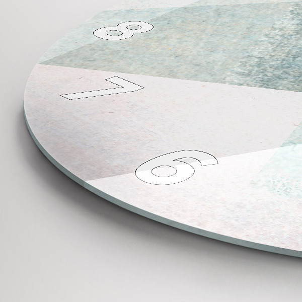 Reloj de pared redondo Triángulos Textura Abstracta