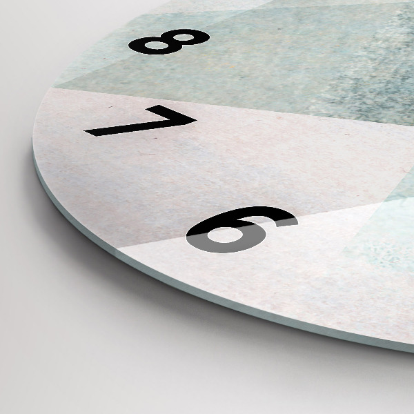 Reloj de pared redondo Triángulos Textura Abstracta