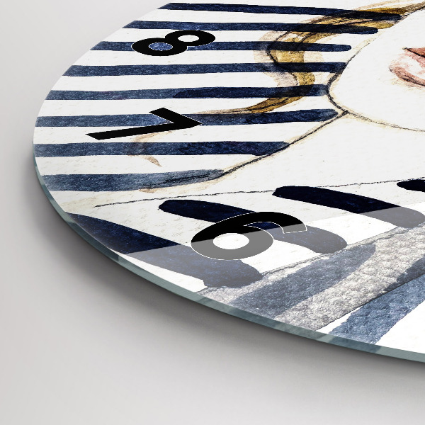 Reloj redondo pared Moda de los últimos días de vacaciones