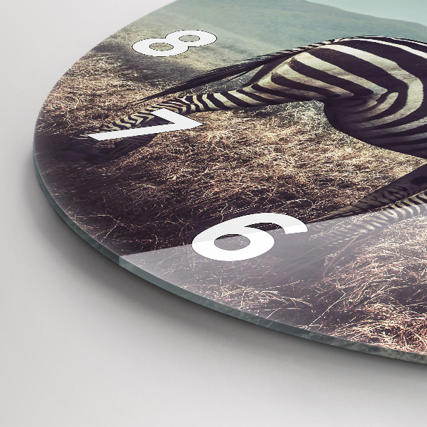 Reloj redondo pared Cebra - Abstracción