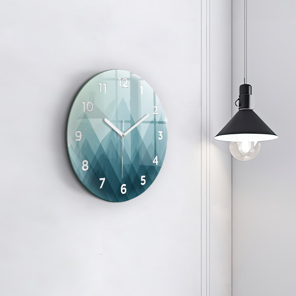 Reloj de pared redondo Figuras geométricas