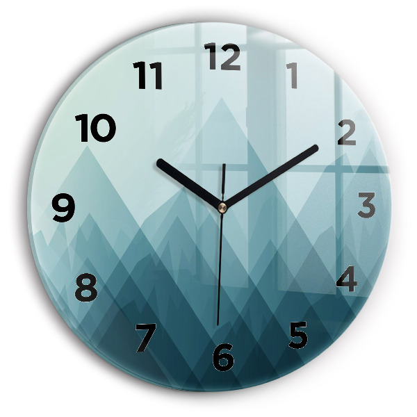 Reloj de pared redondo Figuras geométricas