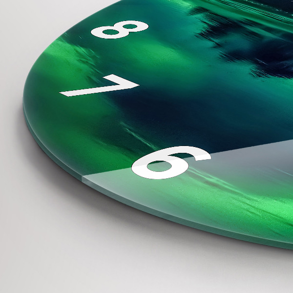 Reloj de pared redondo Aurora boreal