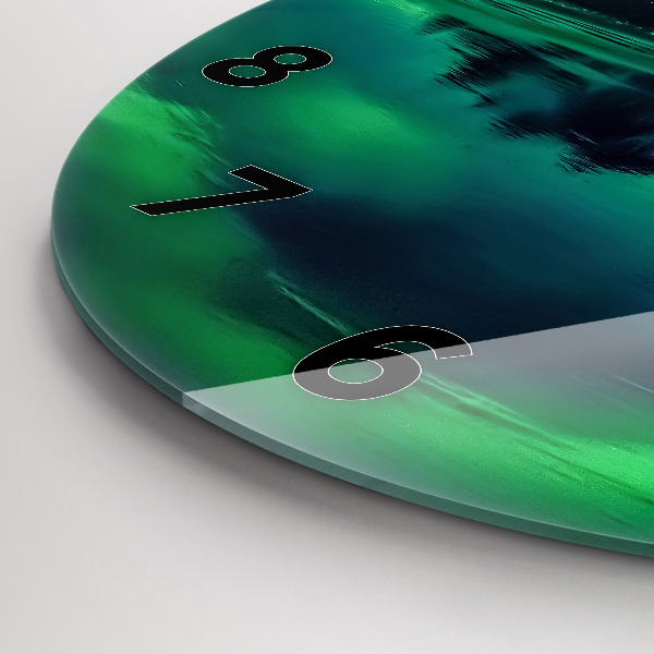 Reloj de pared redondo Aurora boreal