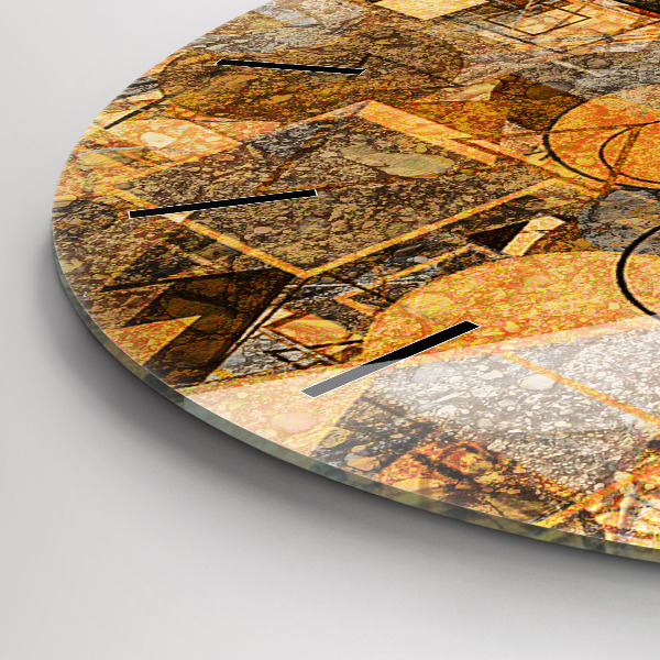 Reloj de cristal redondo Formas geométricas