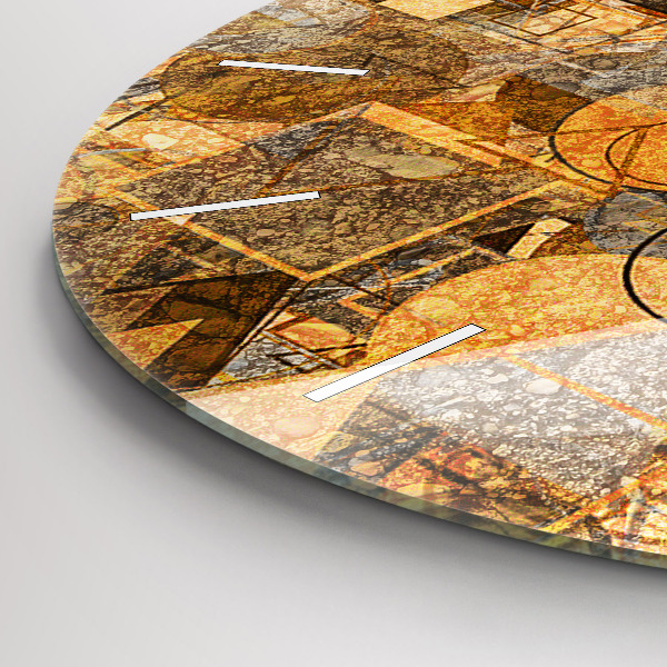 Reloj de cristal redondo Formas geométricas