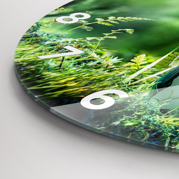 Reloj de cristal redondo Globo terráqueo