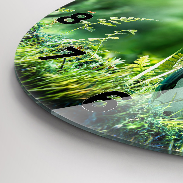 Reloj de cristal redondo Globo terráqueo