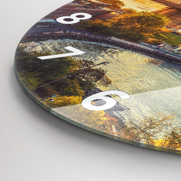 Reloj de pared redondo Nueva York Manhattan