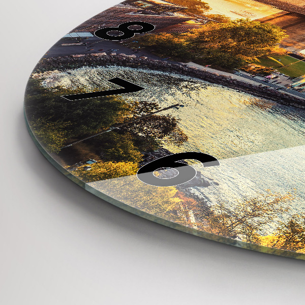 Reloj de pared redondo Nueva York Manhattan