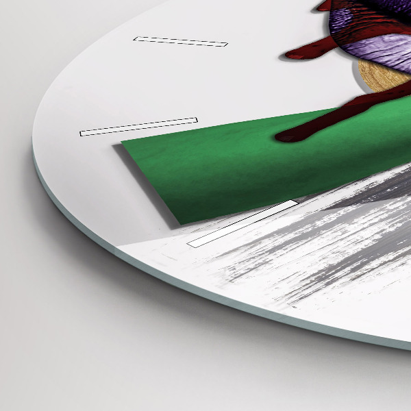 Reloj de pared redondo Collage surrealista