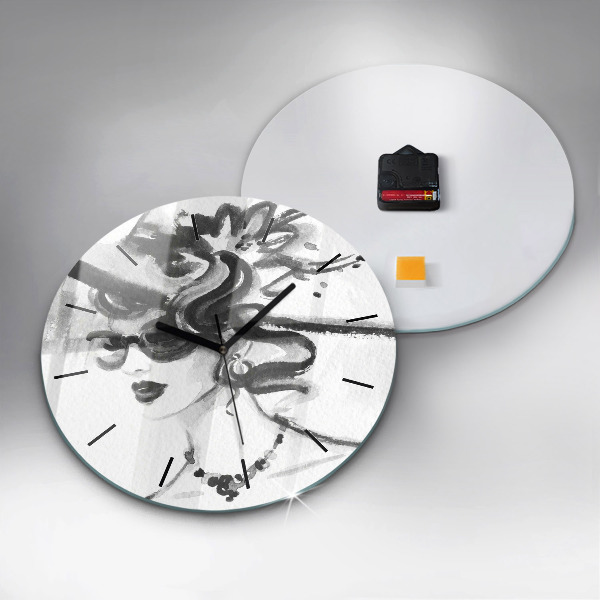 Reloj de pared redondo Mujer a la moda