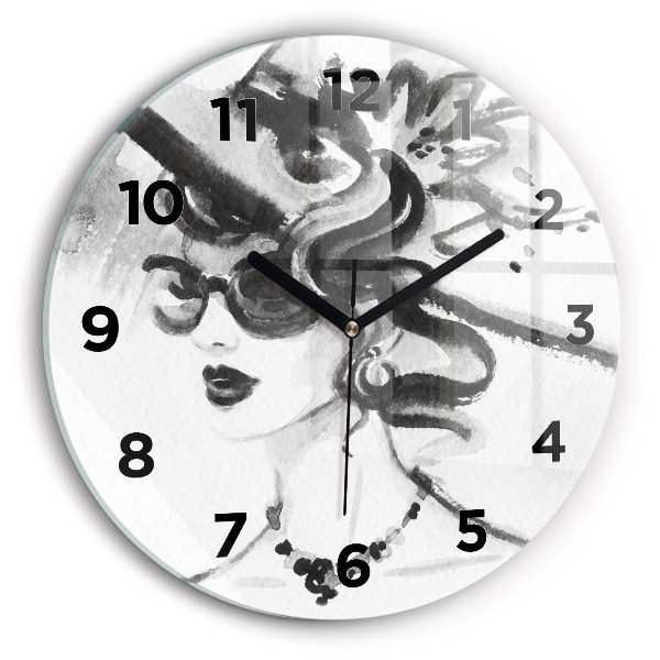 Reloj de pared redondo Mujer a la moda