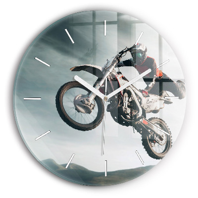 Reloj de cristal redondo Moto estilo adrenalina