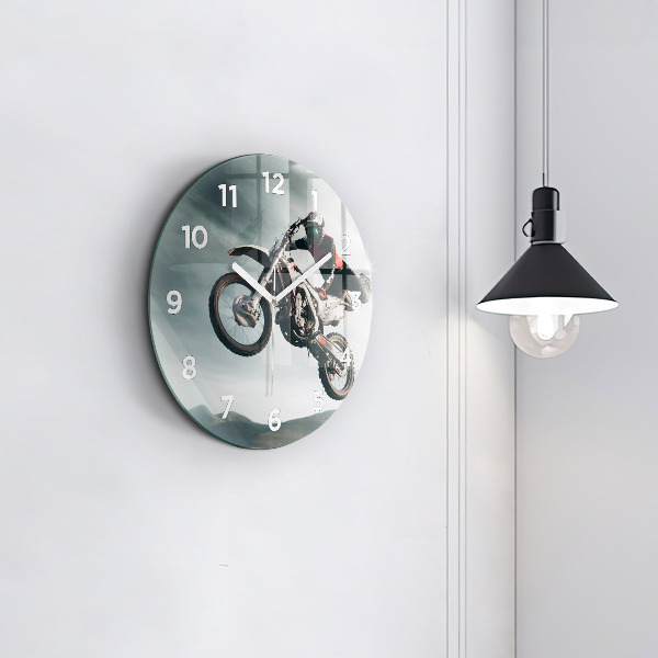 Reloj de cristal redondo Moto estilo adrenalina