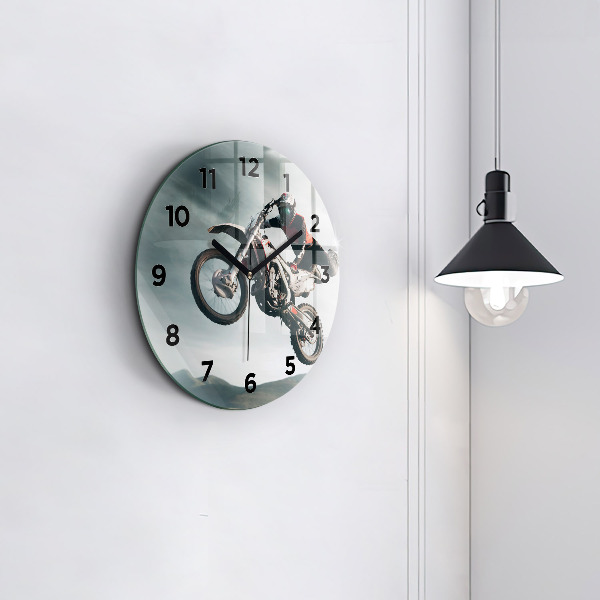 Reloj de cristal redondo Moto estilo adrenalina
