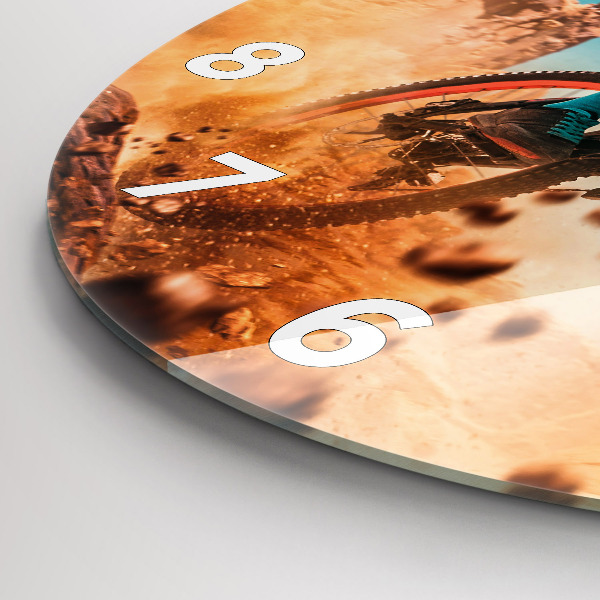 Reloj redondo pared Stuntman y adrenalina