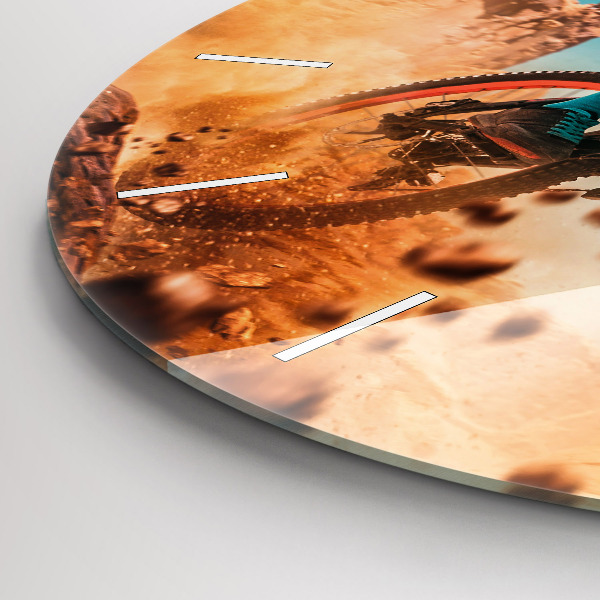 Reloj redondo pared Stuntman y adrenalina