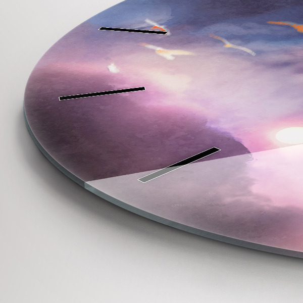 Reloj de pared redondo Niño con alas