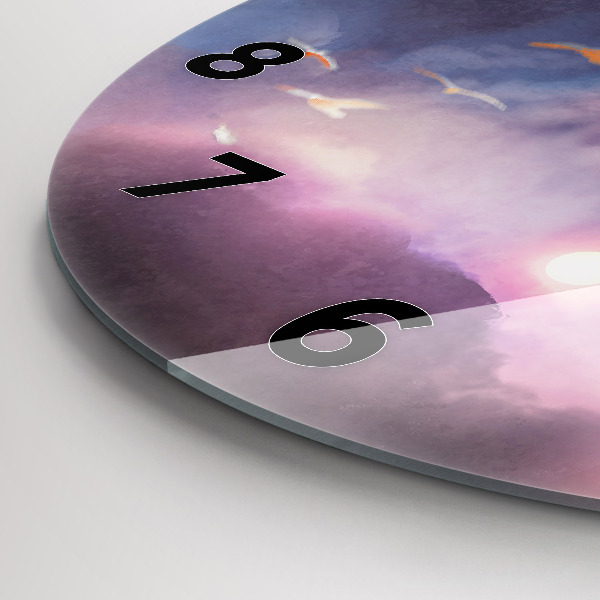 Reloj de pared redondo Niño con alas