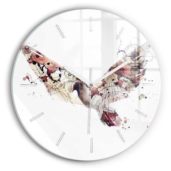 Reloj de pared redondo Vista abstracta