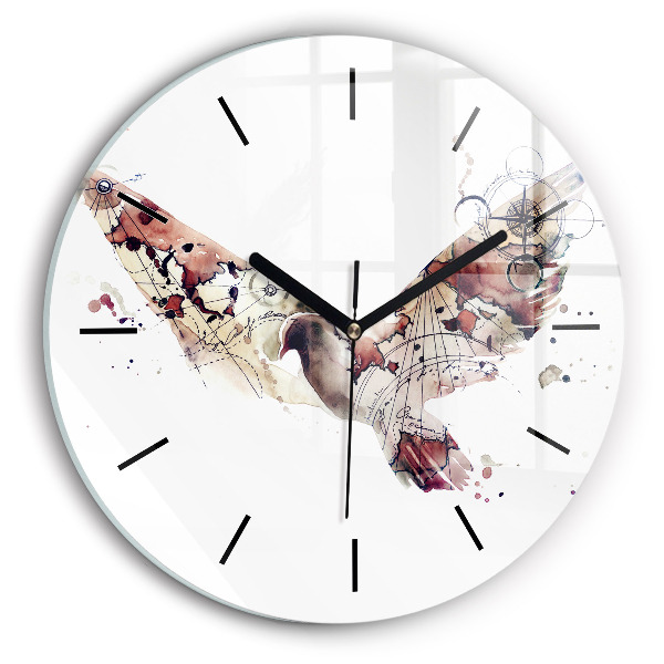 Reloj de pared redondo Vista abstracta