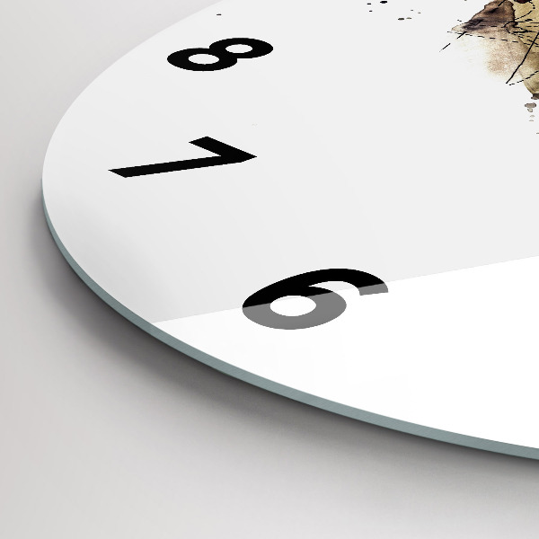 Reloj de pared redondo Vista abstracta